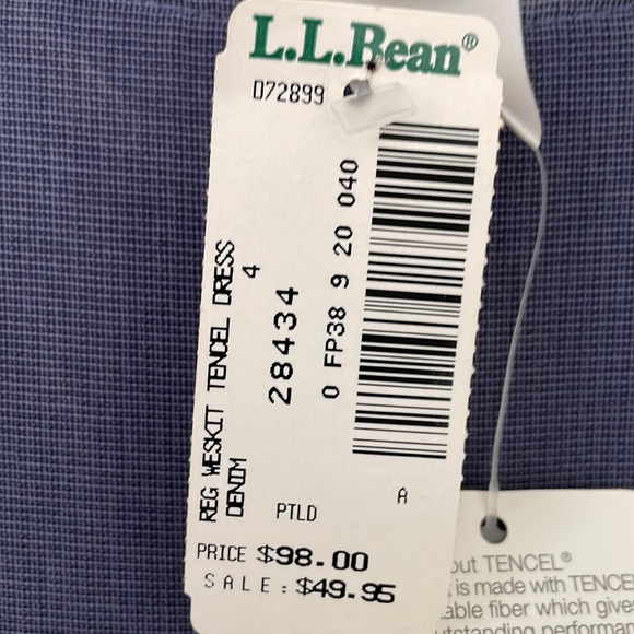 NWT L.L. Bean Freeport Studio Dress Size 4 - Picture 3 of 6